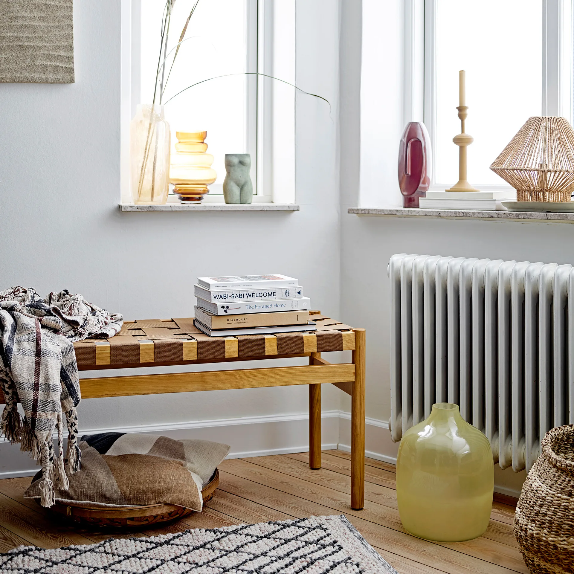 이디마 유리 화병 30 cm, yellow Bloomingville | 블루밍빌