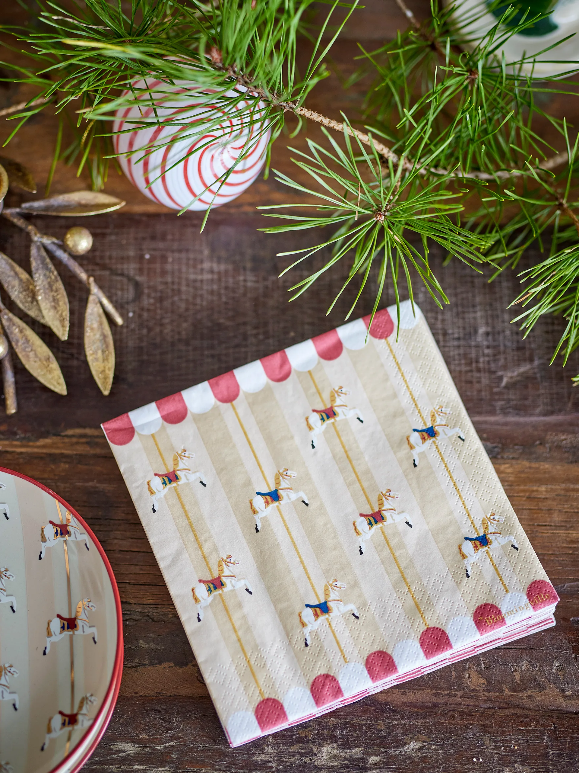 메리고라운드 냅킨 33x33 cm 20개 세트, Nature Bloomingville | 블루밍빌