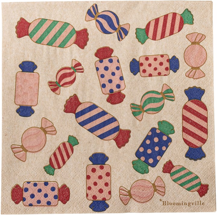 카라멜라 냅킨 33x33 cm 20개 세트 - Pink - Bloomingville | 블루밍빌