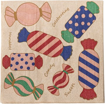 카라멜라 냅킨 33x33 cm 20개 세트 - Pink - Bloomingville | 블루밍빌