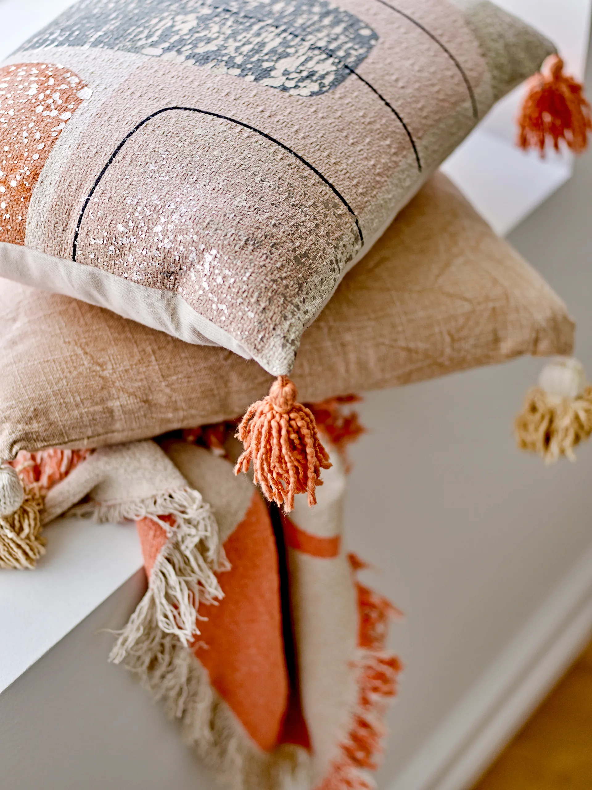 란조 쿠션 35x50 cm, Orange Bloomingville | 블루밍빌