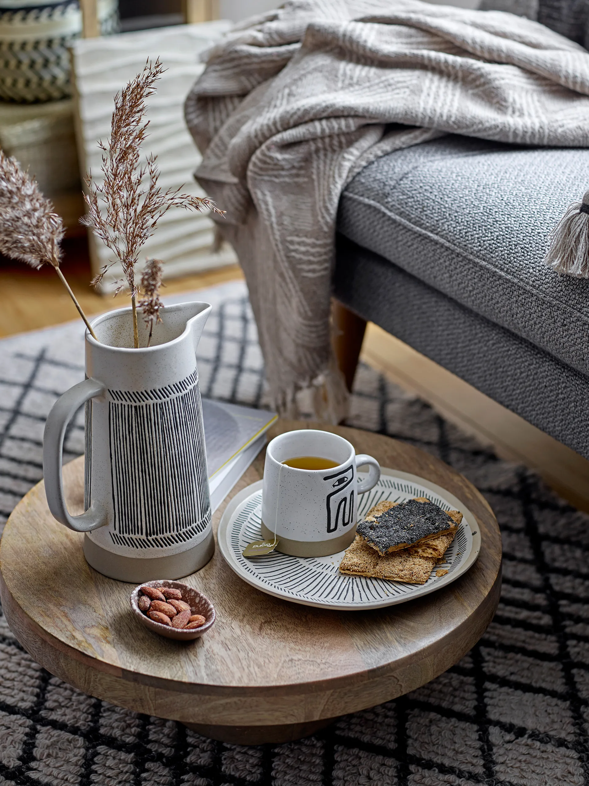 엘리아나 머그 36 cl 3 피스, grey Bloomingville | 블루밍빌