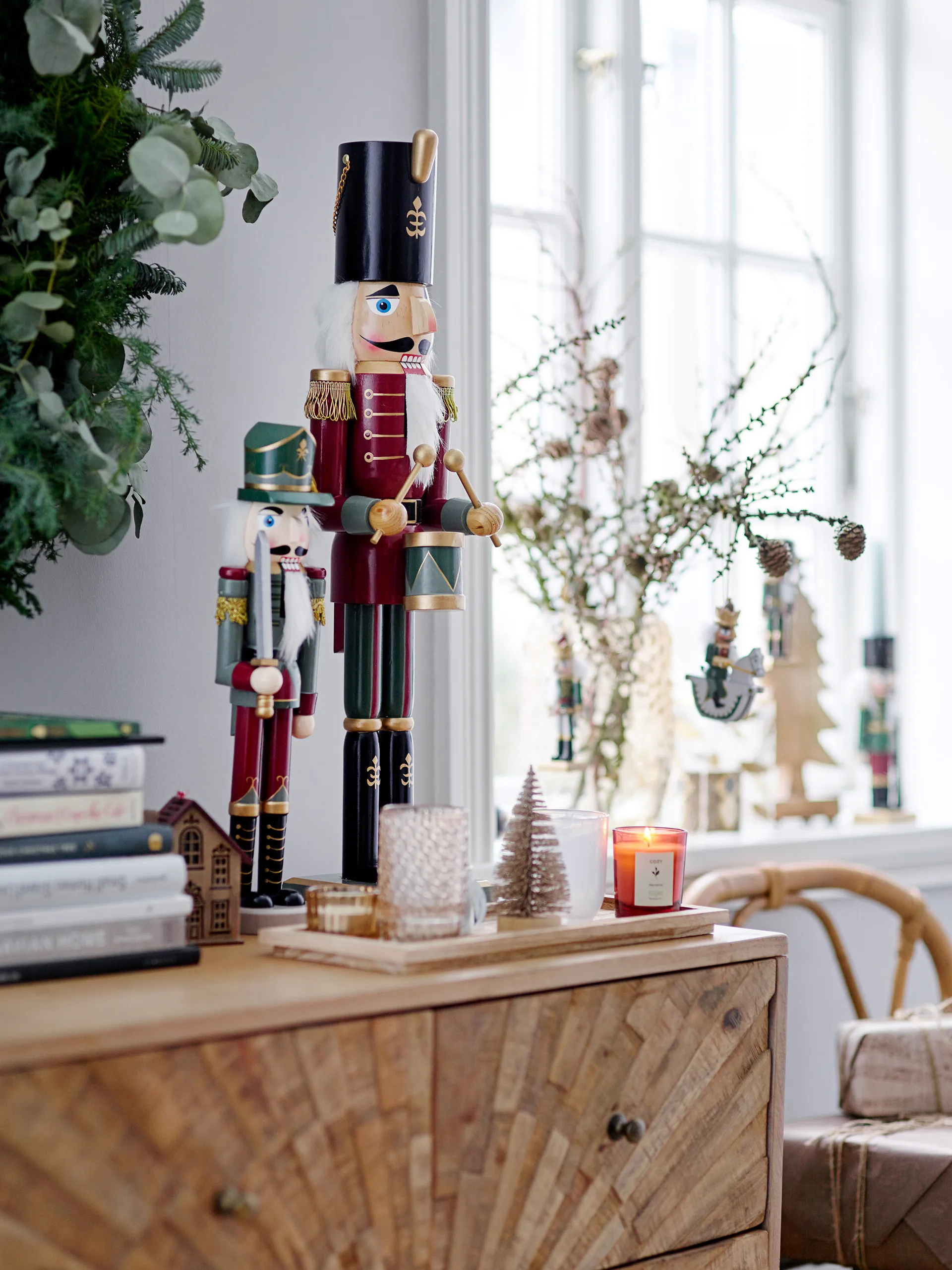 대런 너트 크래커 소품 38 cm 2 피스, Green Bloomingville | 블루밍빌