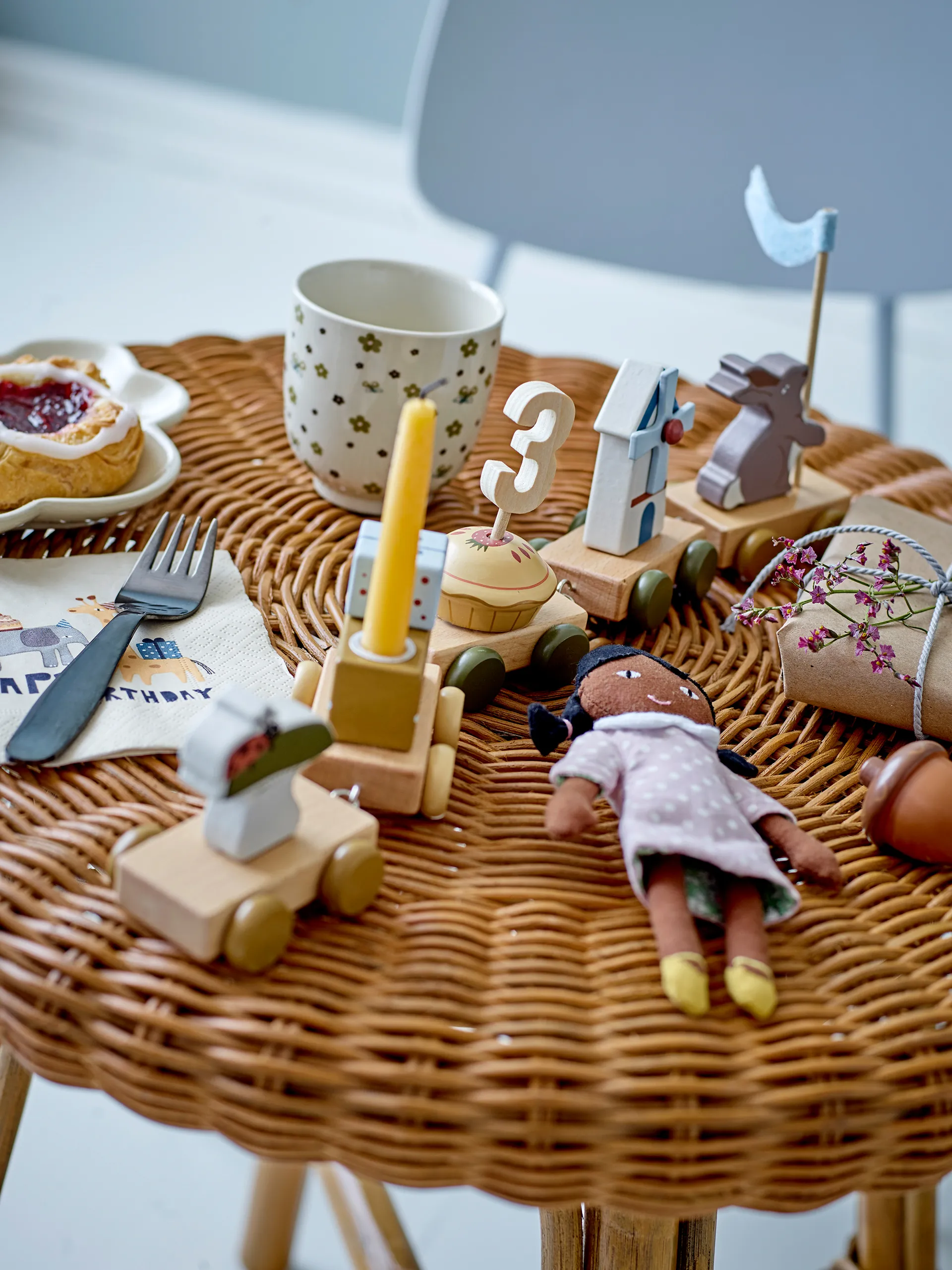 알피 생일 트레인 39 cm, Brown Bloomingville | 블루밍빌