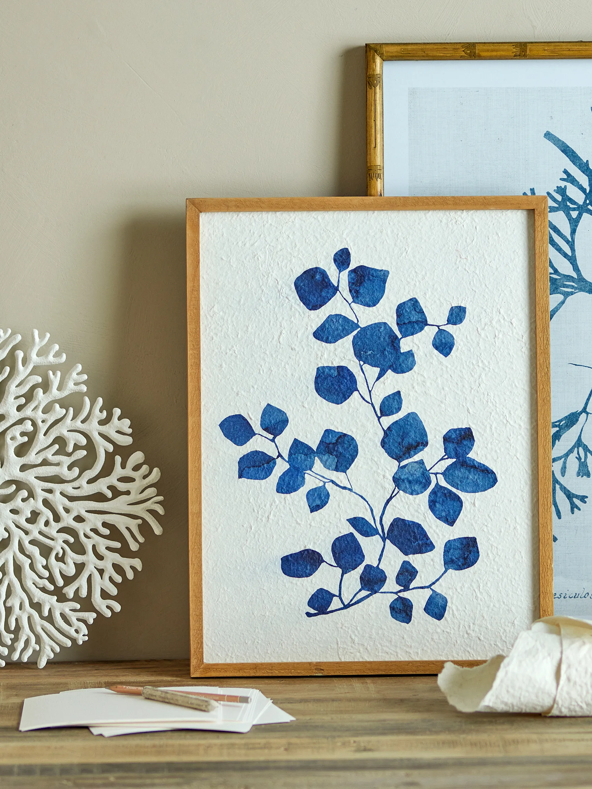 군보르 페인팅 40.5x53.5 cm, Pine frame Bloomingville | 블루밍빌