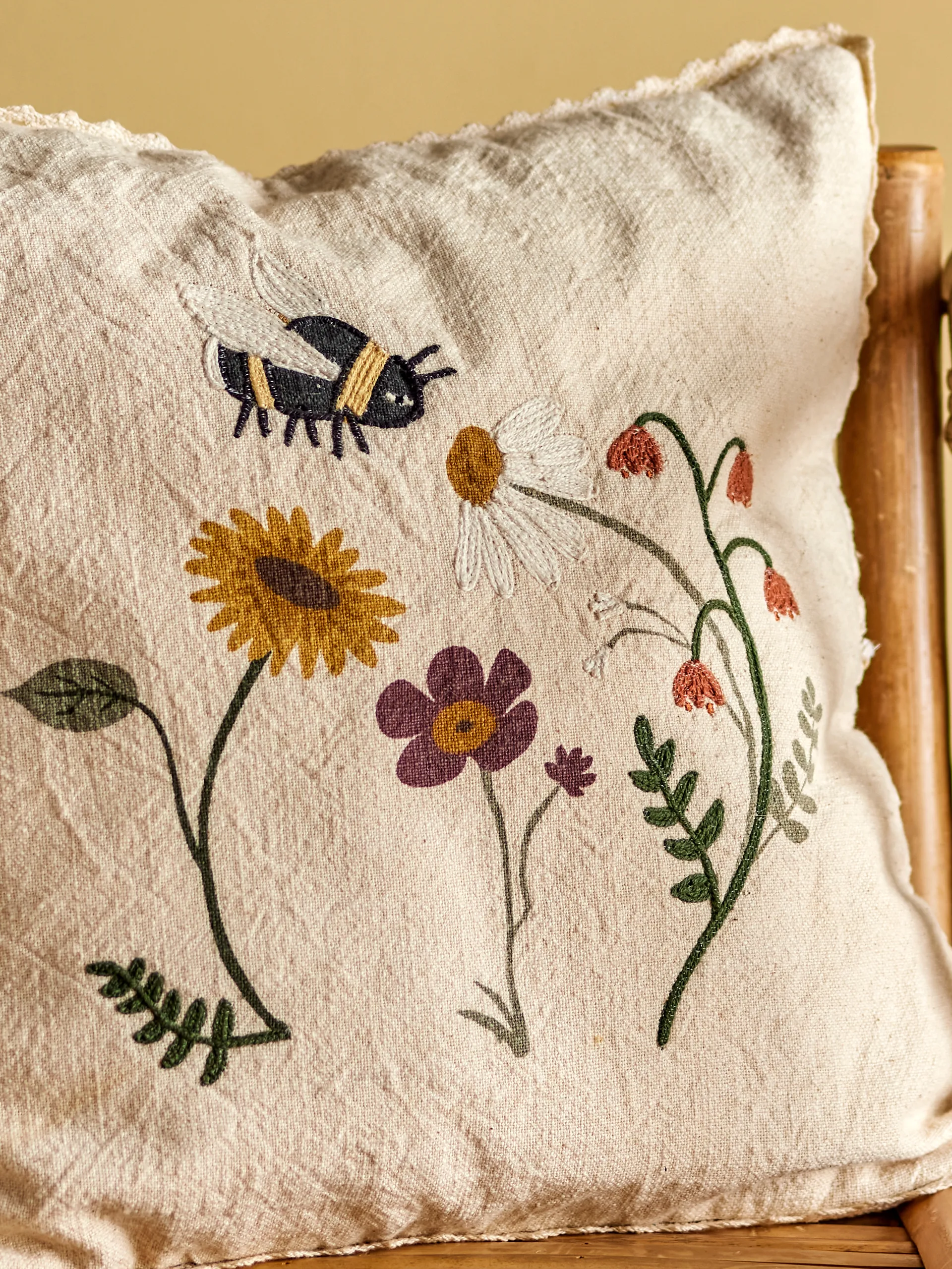 티베 쿠션 40x40 cm, Nature floral Bloomingville | 블루밍빌