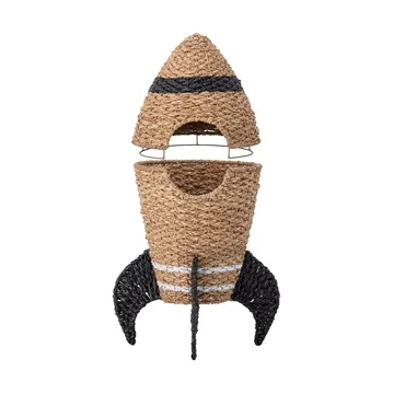 코스미나 뚜껑이 달린 수납 바구니 Ø40x68,5cm - Nature - Bloomingville | 블루밍빌