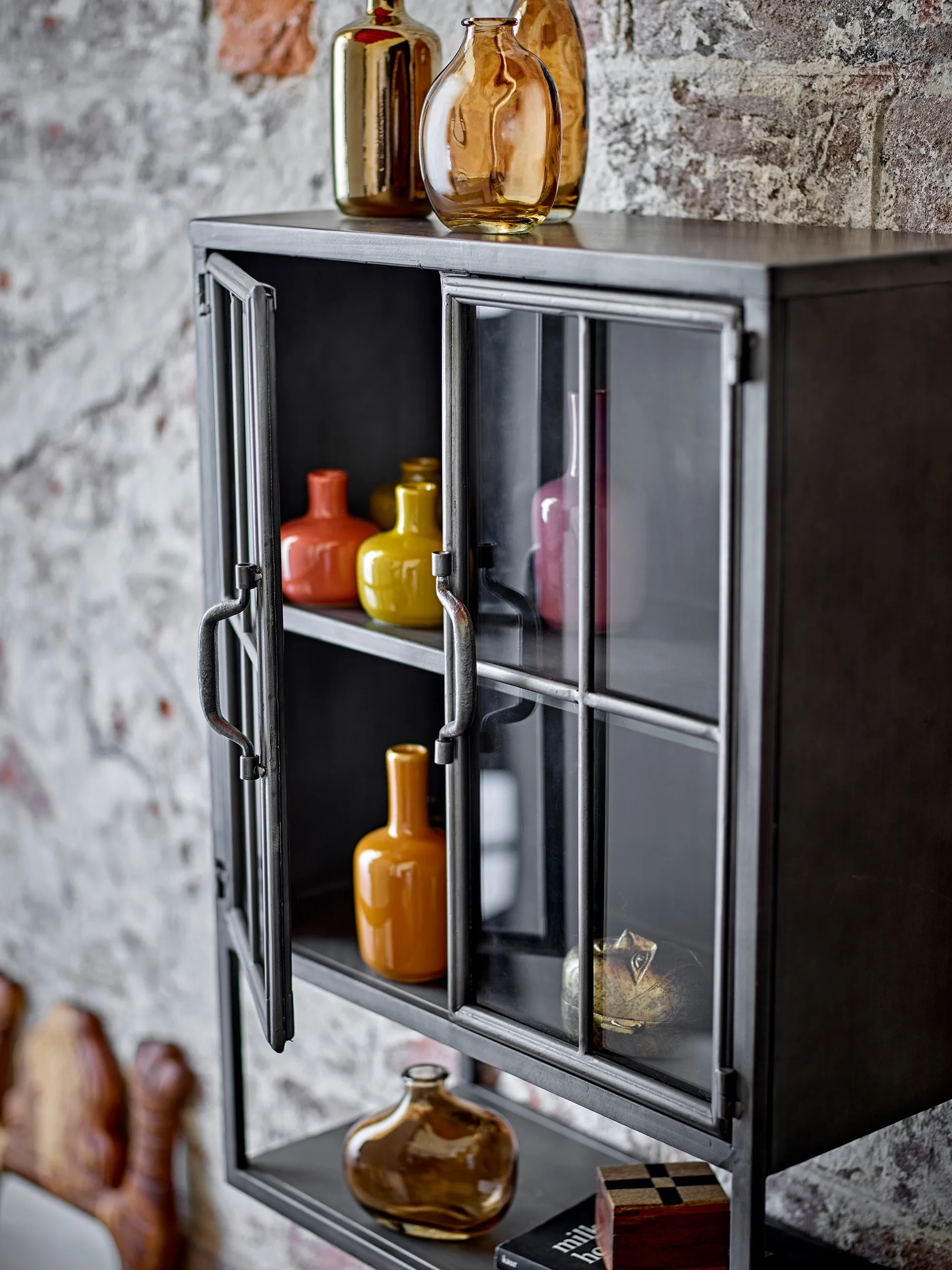 신드레 찬장 46x21.5x61 cm, Black, metal Bloomingville | 블루밍빌