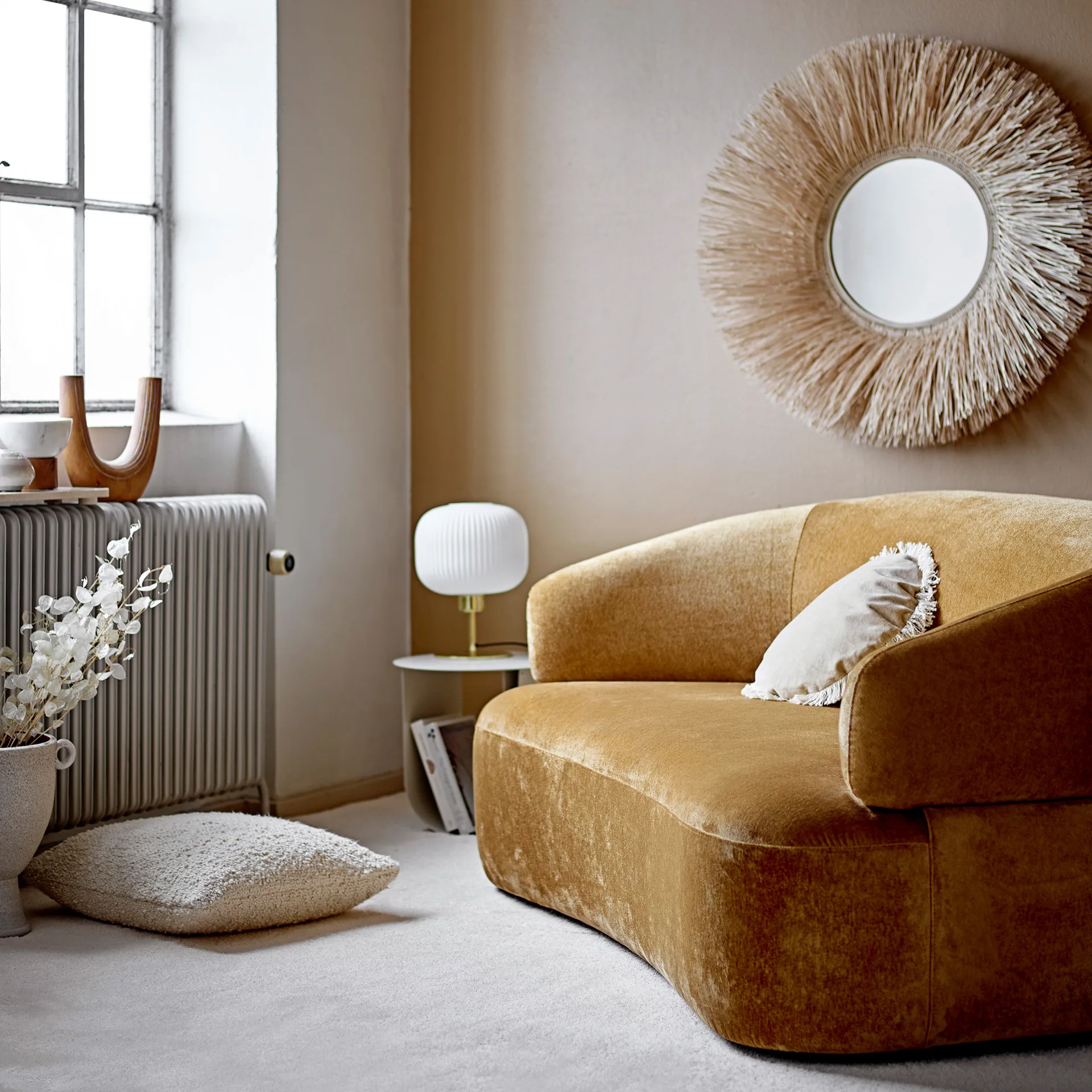 블루밍빌 쿠션 모노크롬 50x50 cm, nature Bloomingville | 블루밍빌