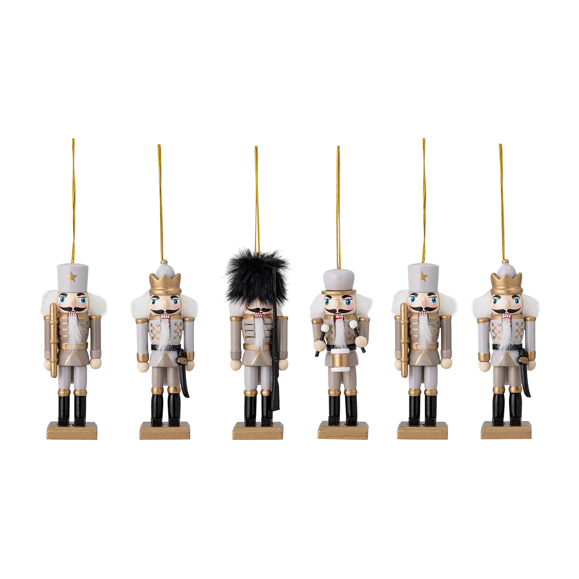 행잉 크리스마스 장식 6개 세트, Gold Bloomingville | 블루밍빌