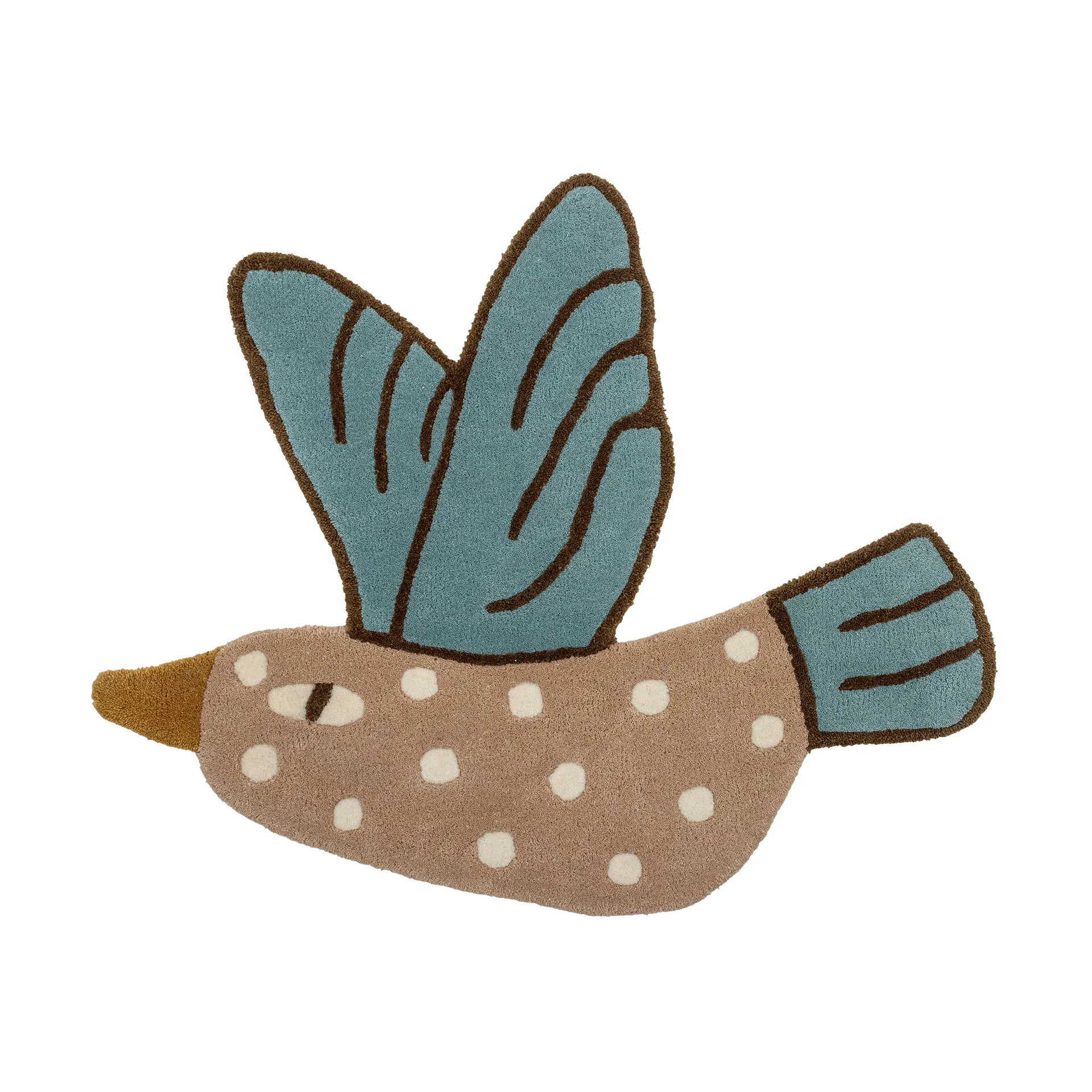 블루 제이 러그 70x84cm, Blue-brown Bloomingville | 블루밍빌