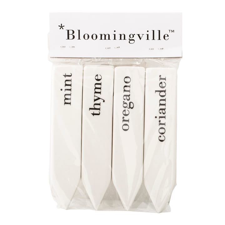 블루밍빌 허브 라벨 8-pack - White - Bloomingville | 블루밍빌