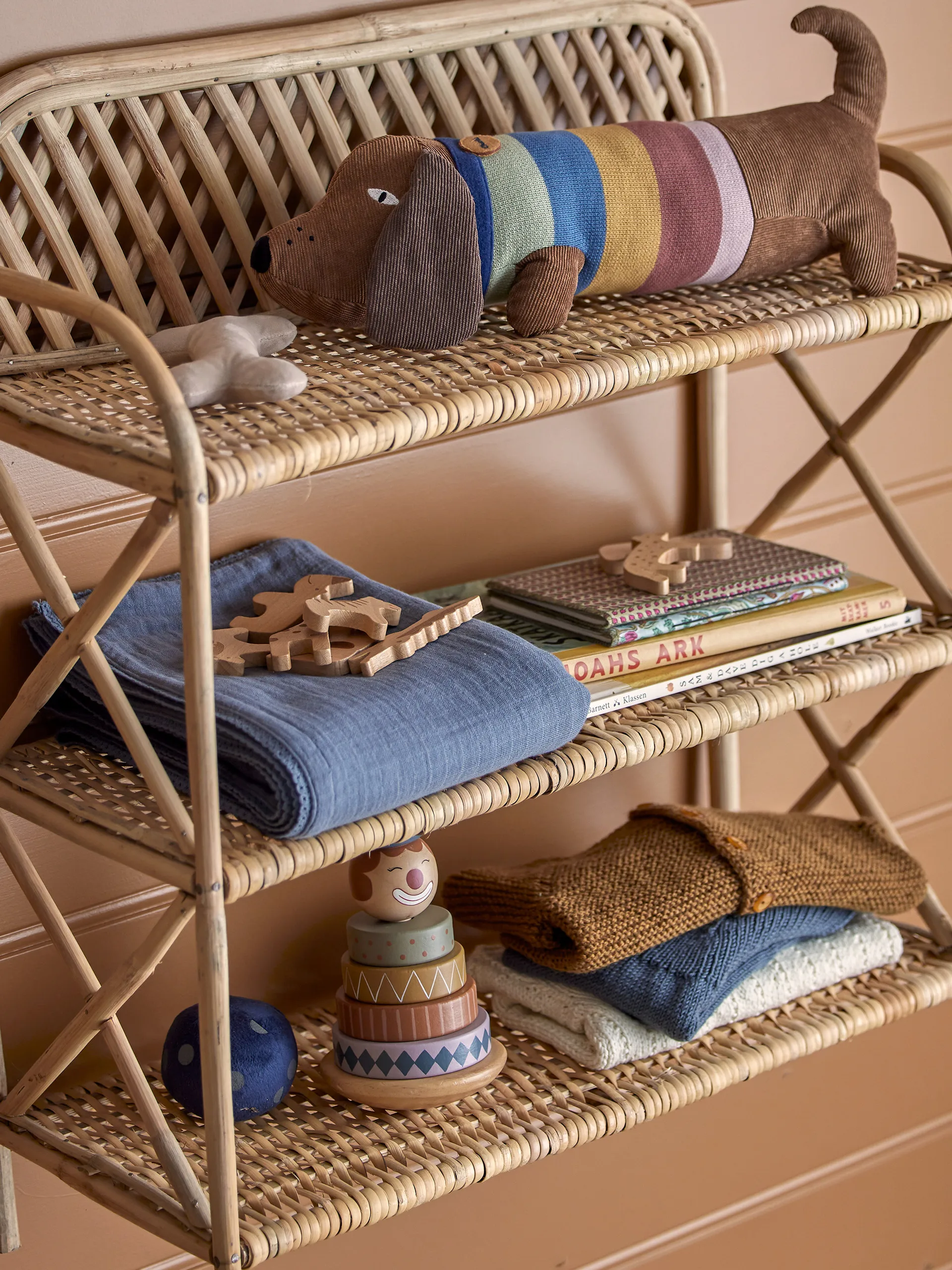 무슬린 스로우 80x100 cm, Blue Bloomingville | 블루밍빌