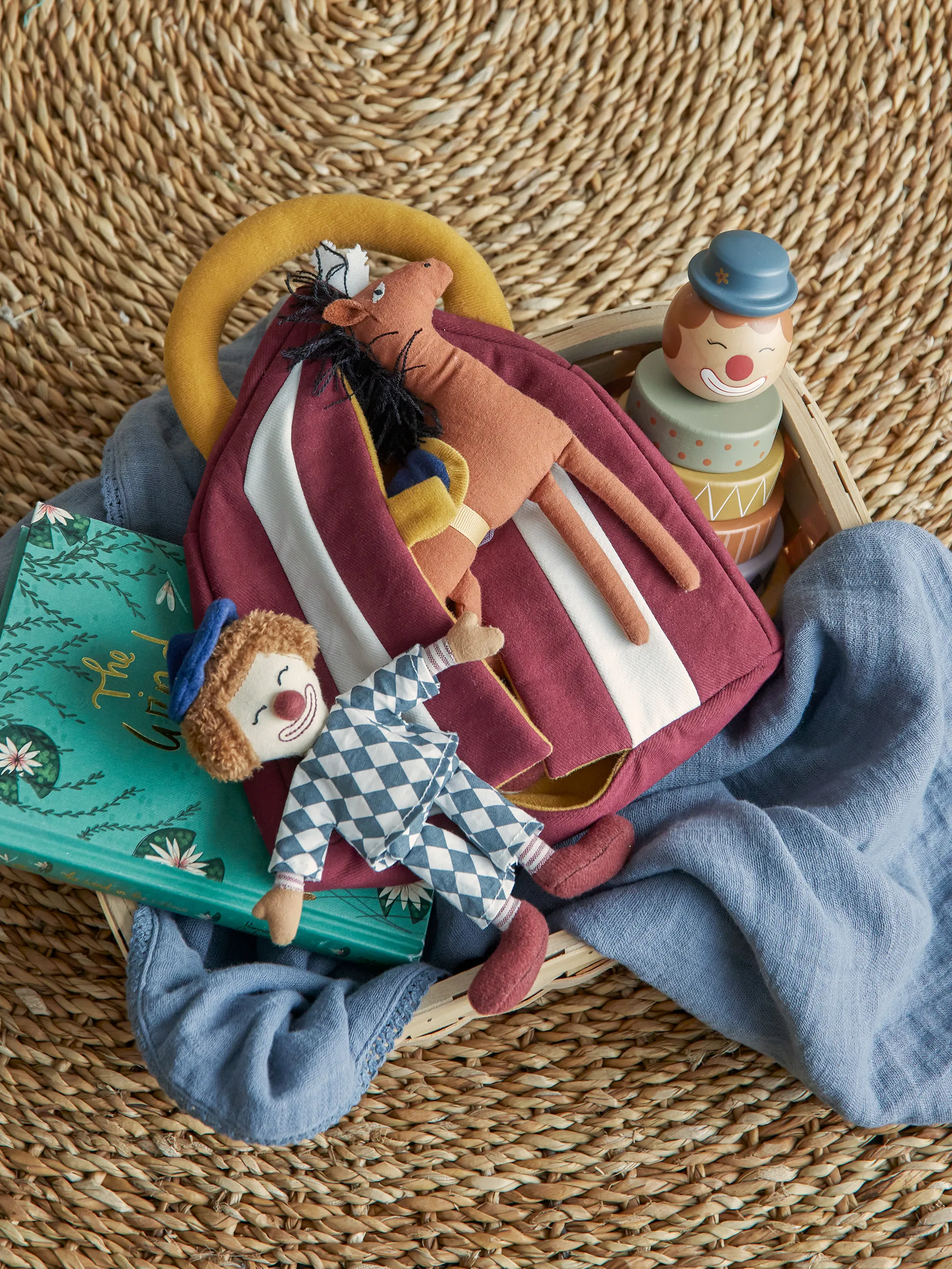 무슬린 스로우 80x100 cm, Blue Bloomingville | 블루밍빌