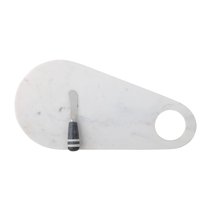 Abrielle 치즈 나이프 & 도마 20x42 cm, White marble-stainless steel Bloomingville | 블루밍빌
