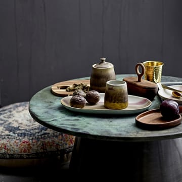 Alba 덮개 있는 보관병 stoneware - Brown-green - Bloomingville | 블루밍빌