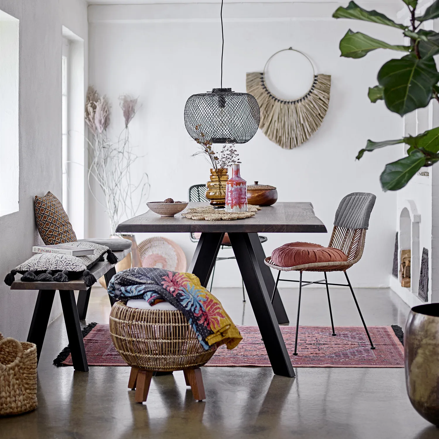 블루밍빌 펜던트 조명 bamboo Ø42 cm, black Bloomingville | 블루밍빌