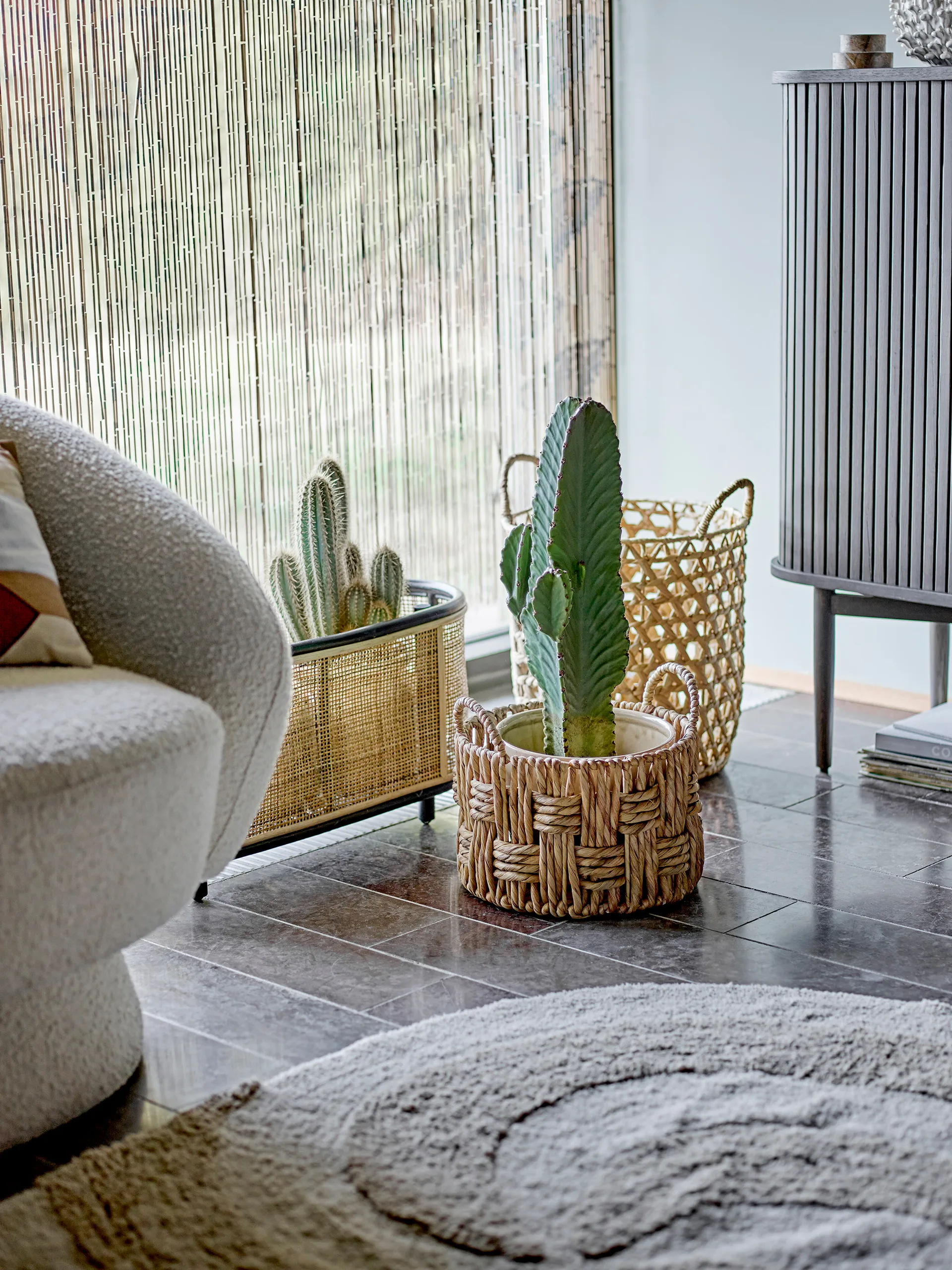 Betsey 코튼 러그 100x140 cm, Natural Bloomingville | 블루밍빌