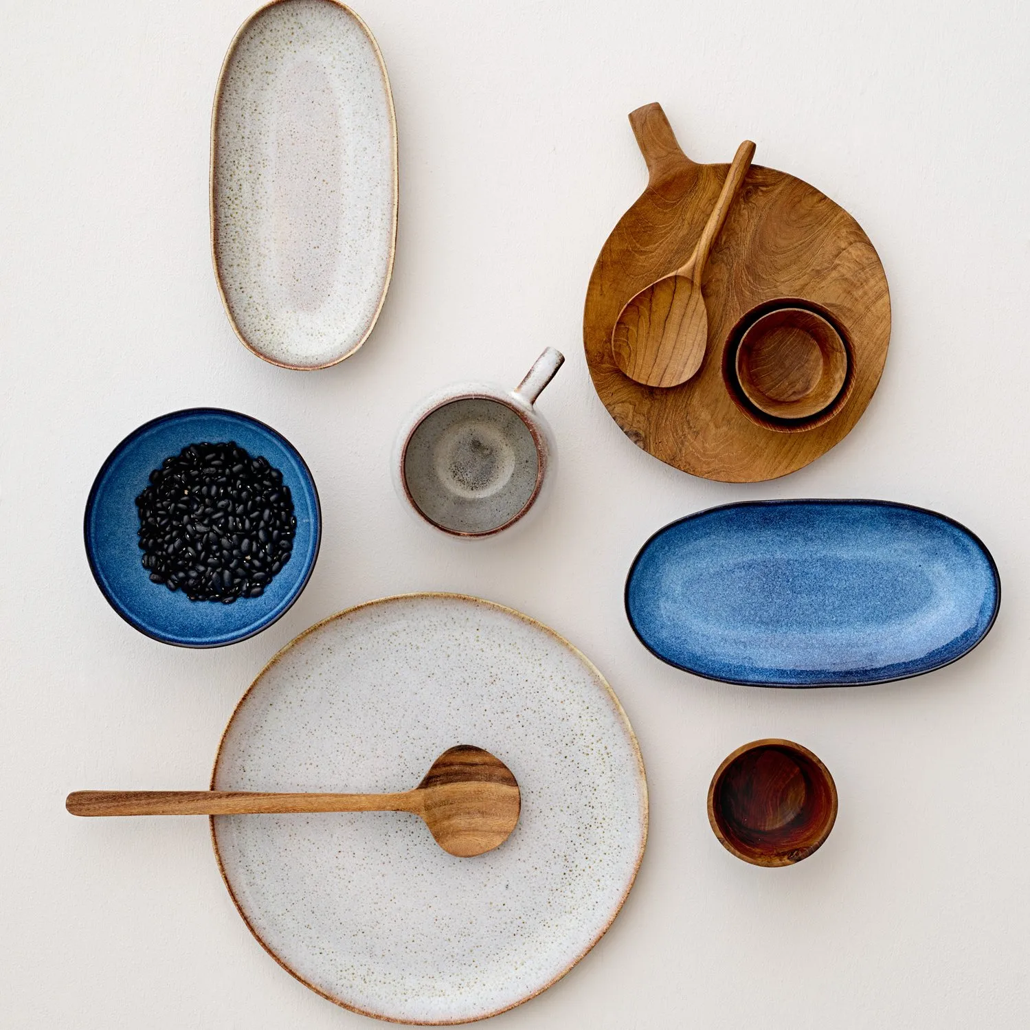 산드린 미디엄 서빙 플레터, blue Bloomingville | 블루밍빌