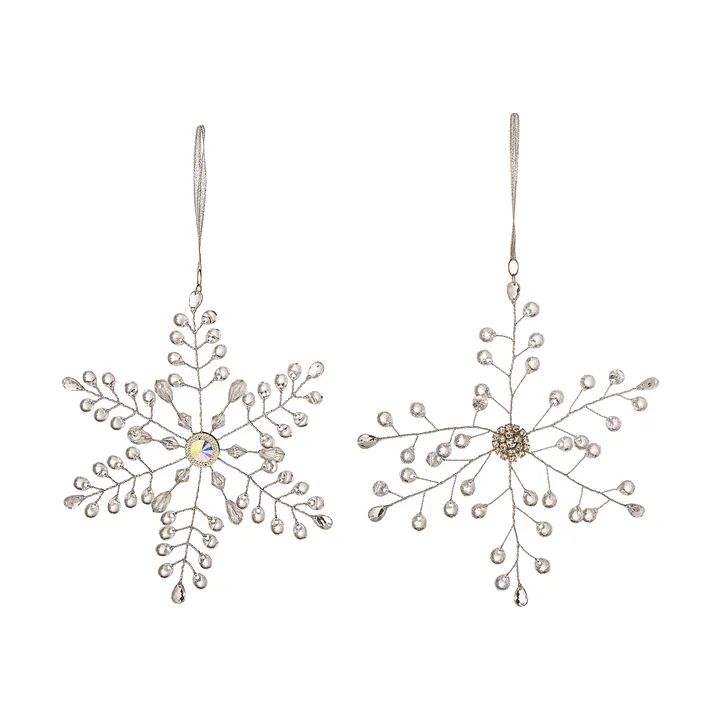 미쿠 크리스마스 오너먼트 - Clear, 2 delar, 17 cm - Bloomingville | 블루밍빌