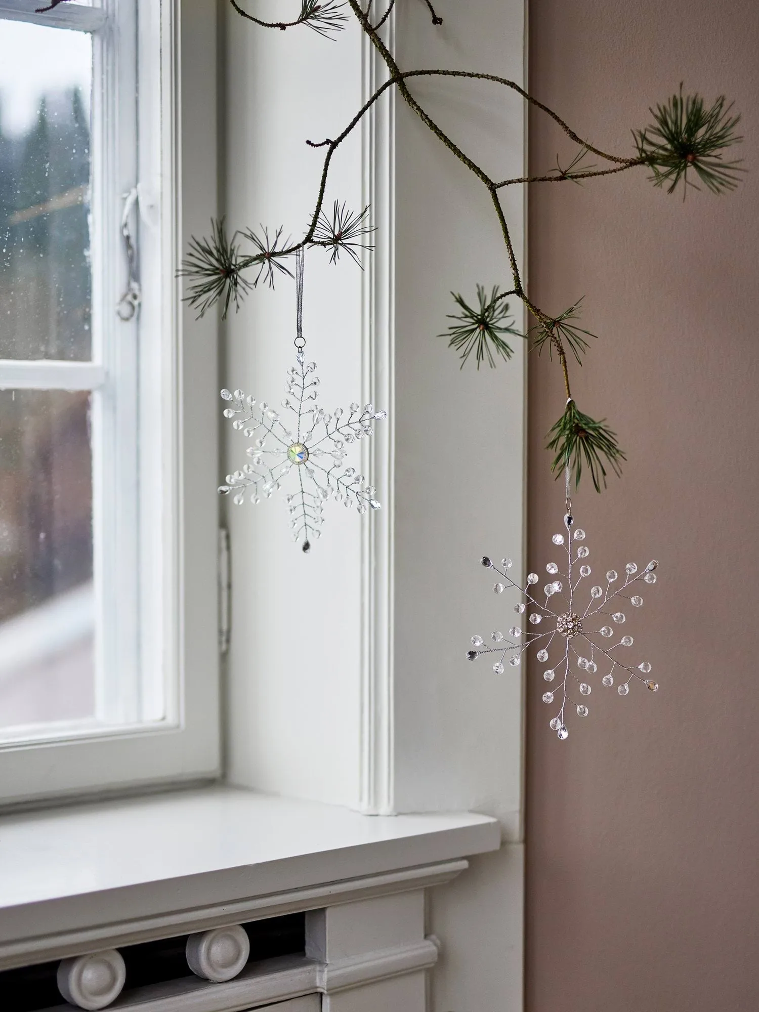 미쿠 크리스마스 오너먼트, Clear, 2 delar, 17 cm Bloomingville | 블루밍빌