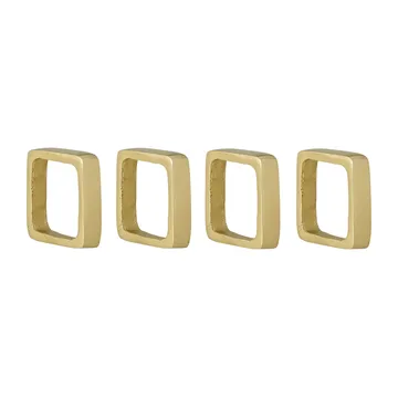 Cybelle 냅킨 링 4.5x4.5 cm 4개 세트 - Gold - Bloomingville | 블루밍빌