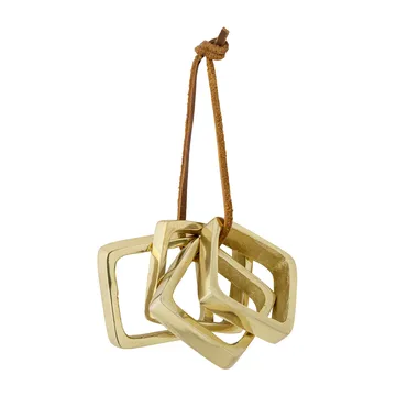 Cybelle 냅킨 링 4.5x4.5 cm 4개 세트 - Gold - Bloomingville | 블루밍빌