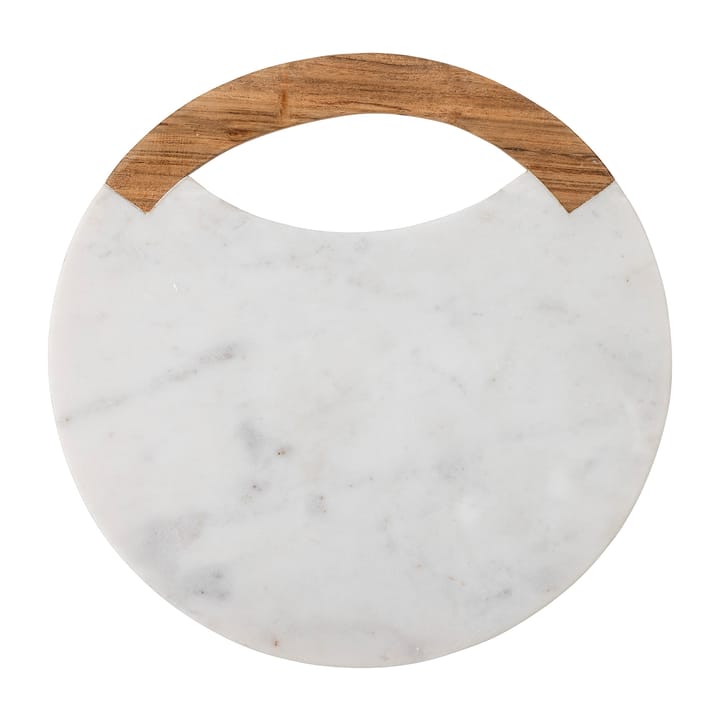 Daniela 도마 & 손잡이 Ø30 cm - White marble-acacia - Bloomingville | 블루밍빌