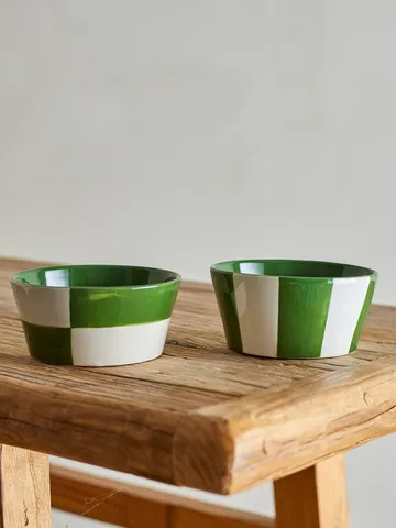 Floki 보울 - Green, 4 pieces - Bloomingville | 블루밍빌