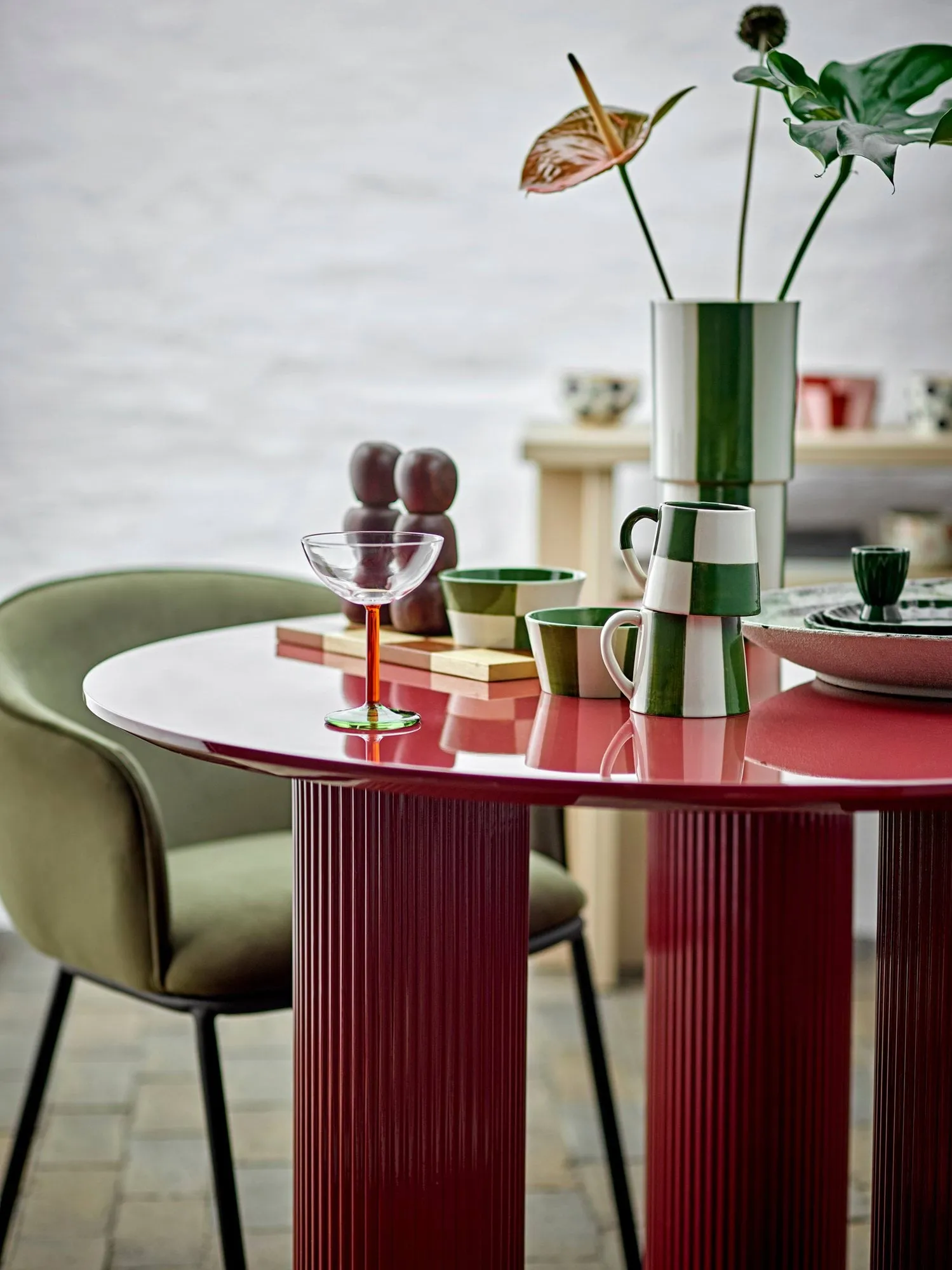 Floki 머그, Green, 4 pieces Bloomingville | 블루밍빌