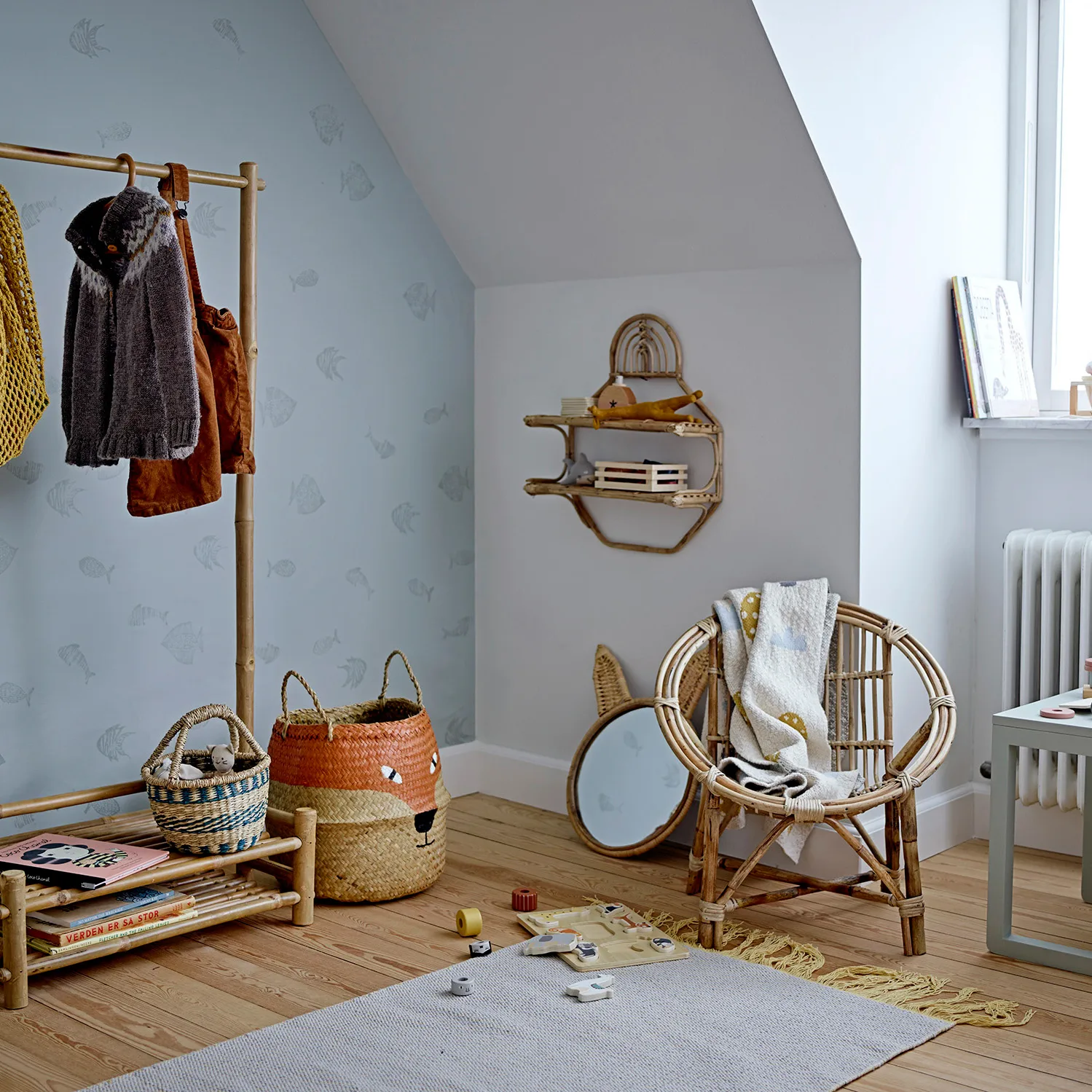 프리체 수납 바구니 fox, Ø35 cm Bloomingville | 블루밍빌