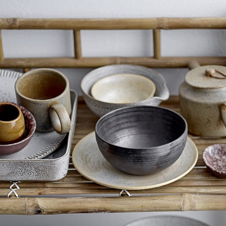 띠아 접시 스톤웨어 grey - 20 cm - Bloomingville | 블루밍빌