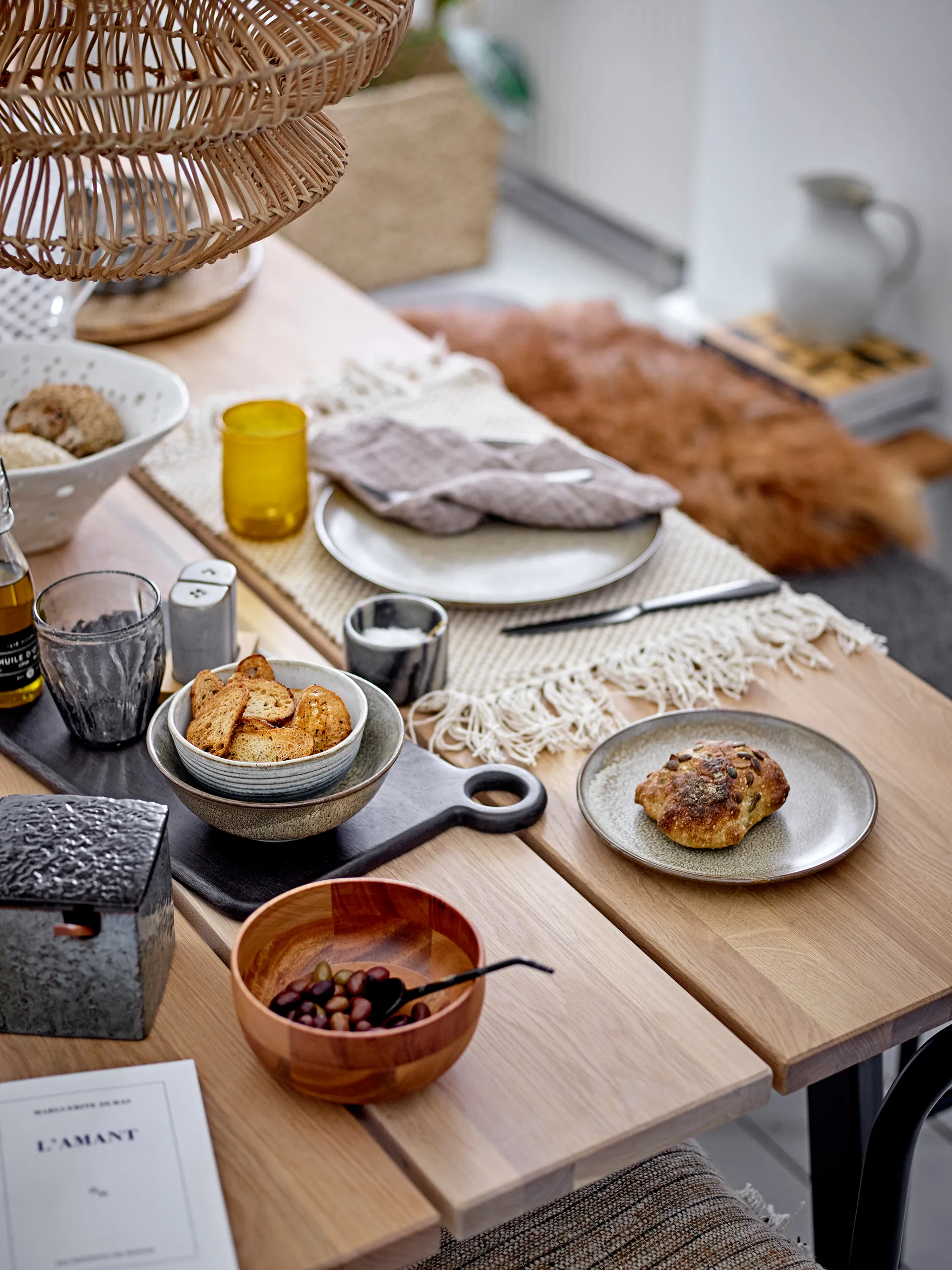 요세핀 솔트앤페퍼 셀러 & 소서, grey Bloomingville | 블루밍빌