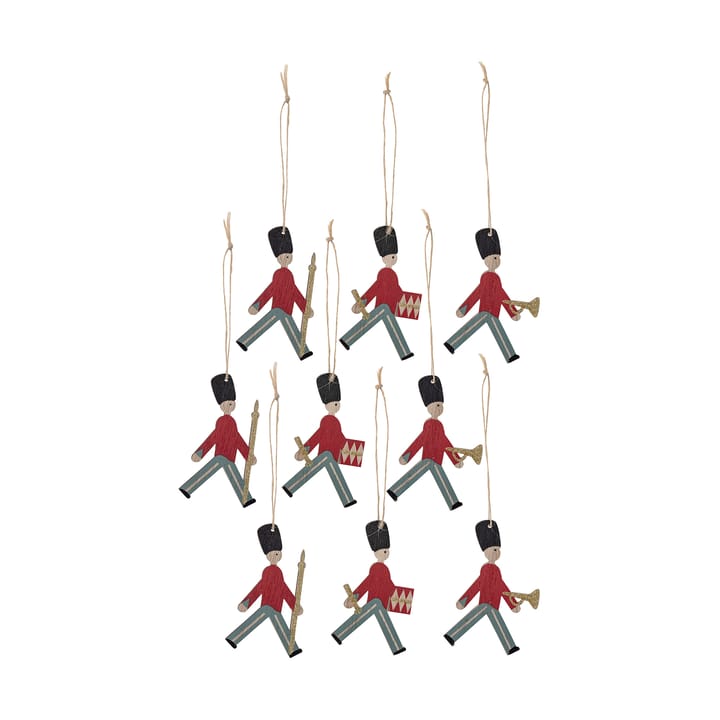 Guled 크리스마스 트리 데코레이션 우드 9 pieces, Parade Bloomingville | 블루밍빌