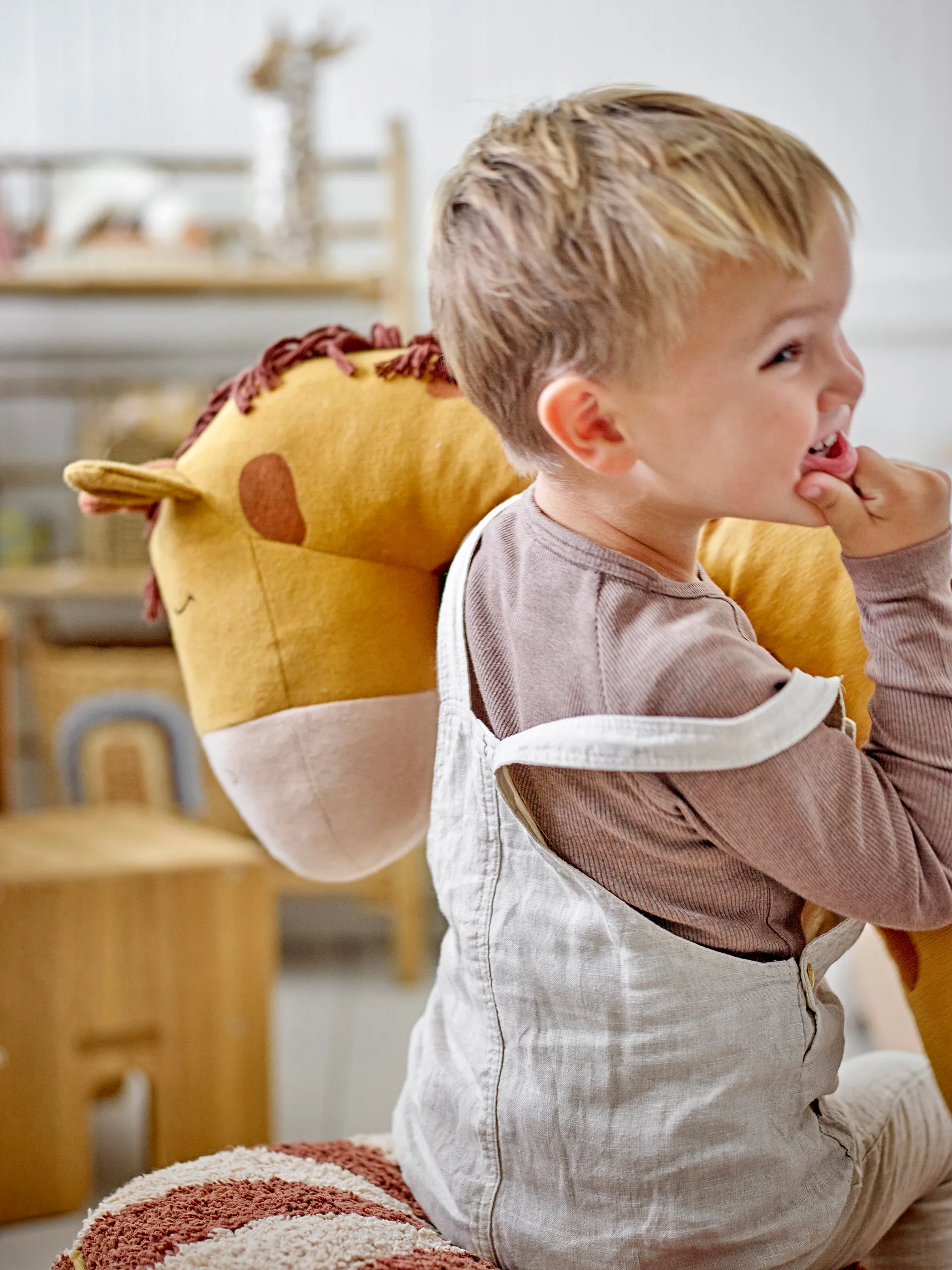 Ibber 플러쉬 장난감 184 cm, Orange giraffe Bloomingville | 블루밍빌