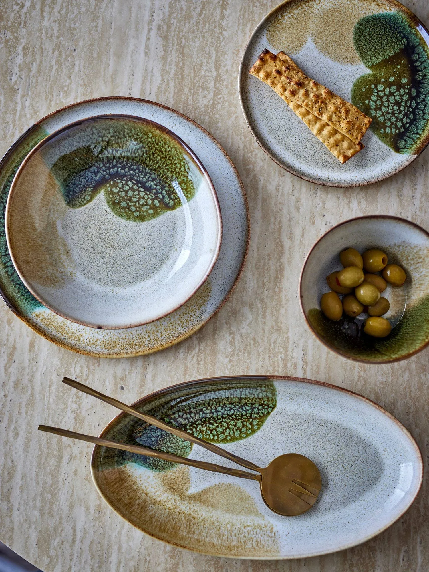 Jules 서빙 플래터, Green, 33.5x18.5 cm Bloomingville | 블루밍빌