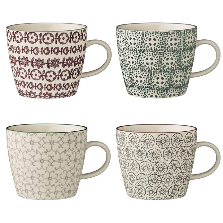 Karine mug 4개 세트 카린 머그 - 9.5 cm - Bloomingville | 블루밍빌