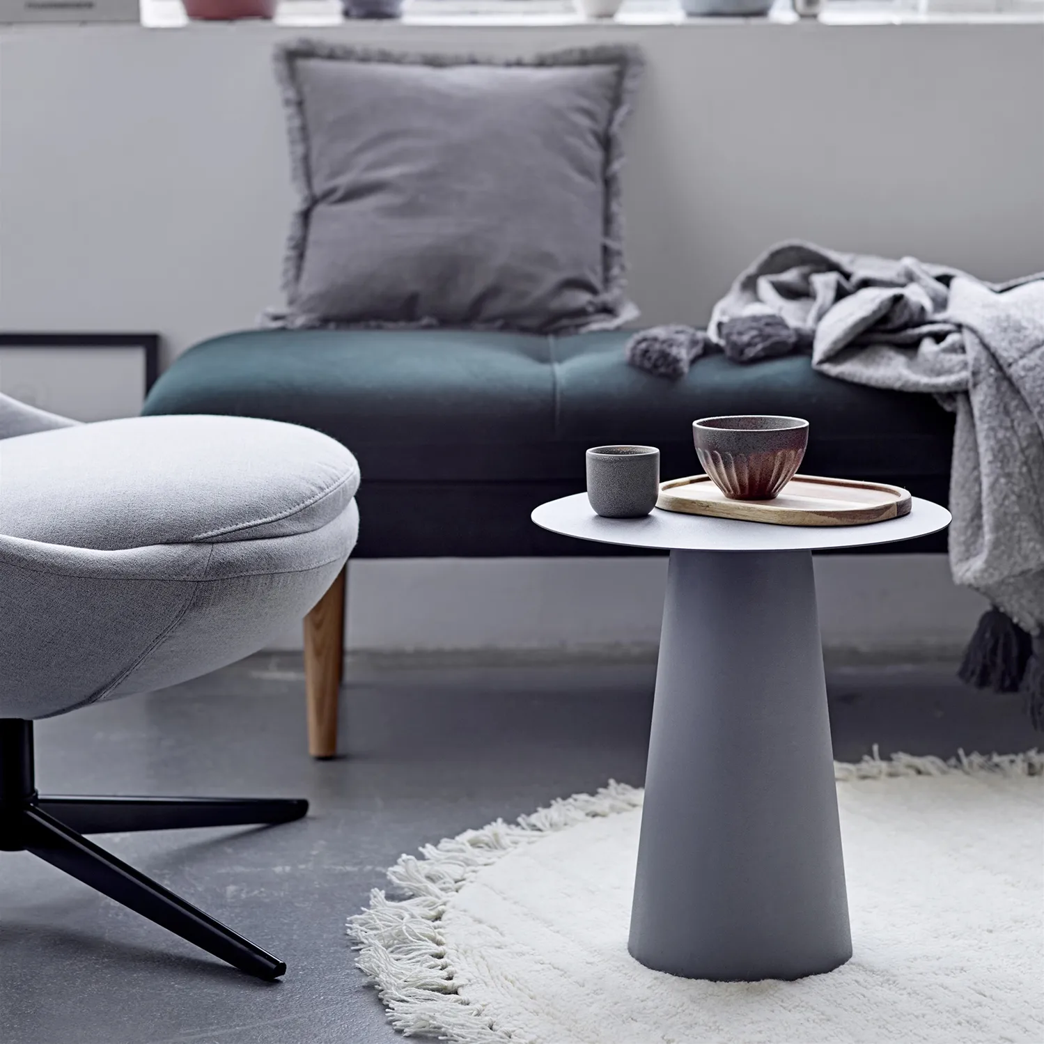 Kendra 컵 스톤웨어 10 cl, Grey Bloomingville | 블루밍빌