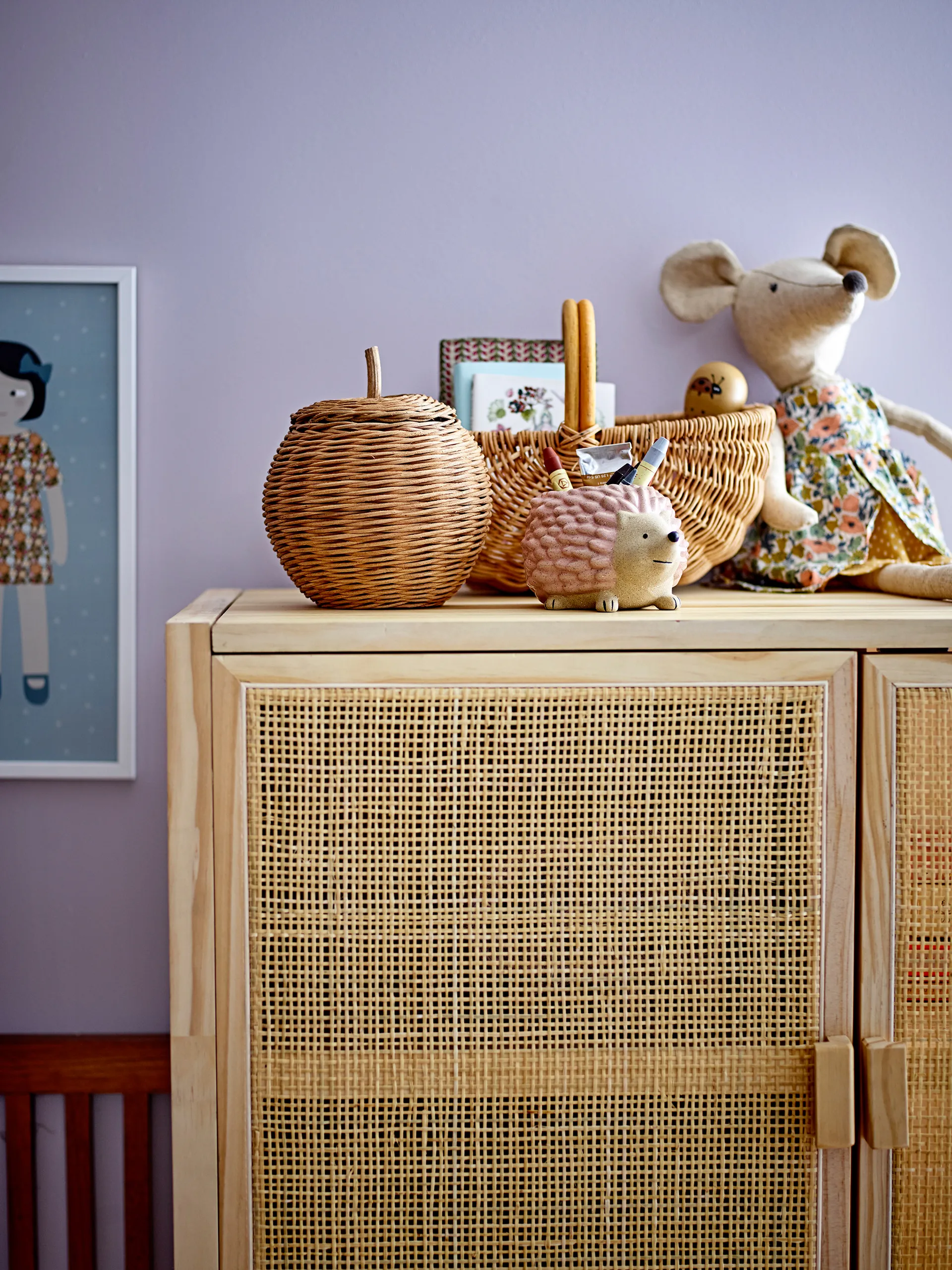 로젯  수납 바스켓 & lid Ø18 cm, Brown Bloomingville | 블루밍빌