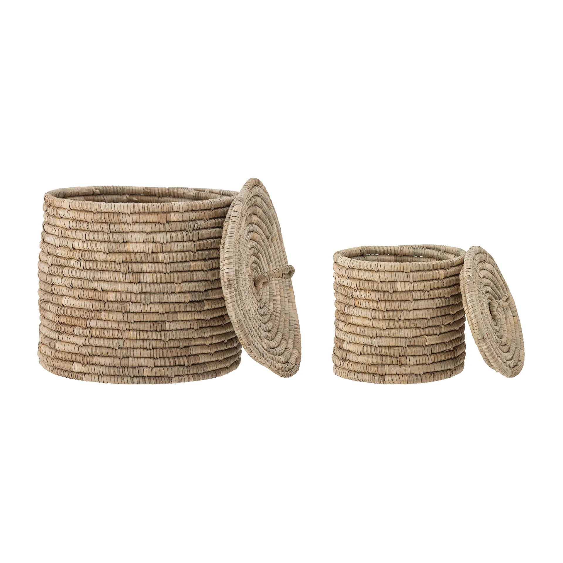 린 수납 바스켓 & lid 2 pieces, Natural Bloomingville | 블루밍빌