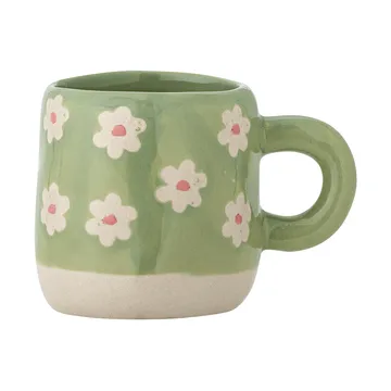 Millie 컵 110ml - Green, flowers - Bloomingville | 블루밍빌