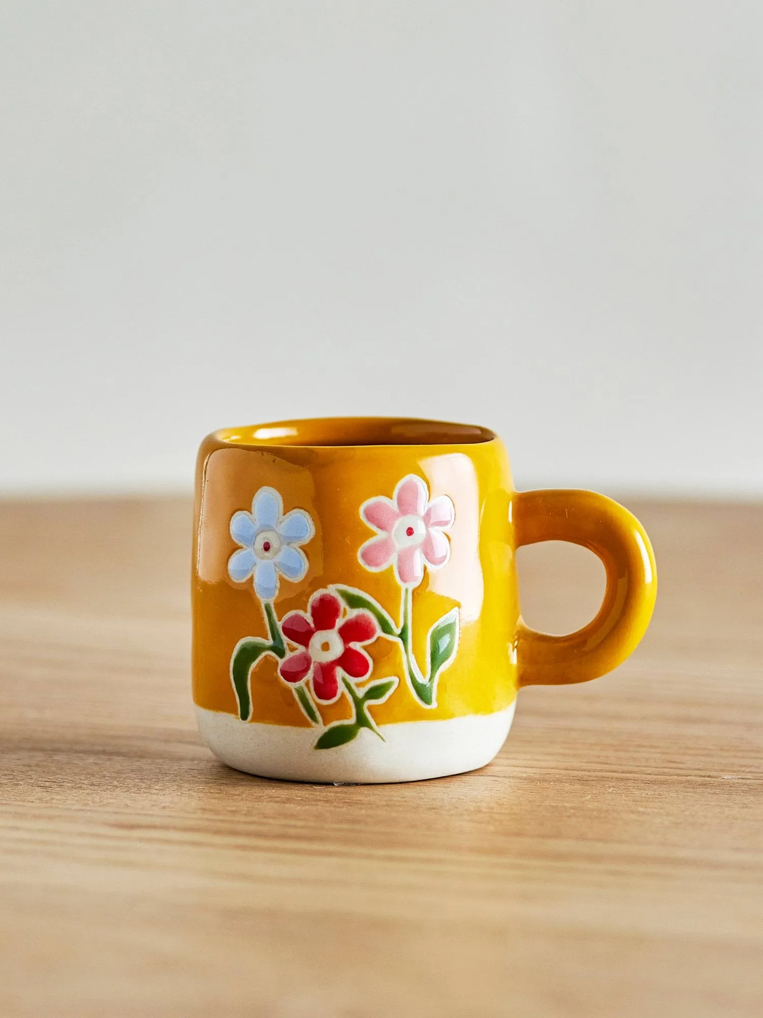 Millie 컵 110ml, Yellow, flowers Bloomingville | 블루밍빌