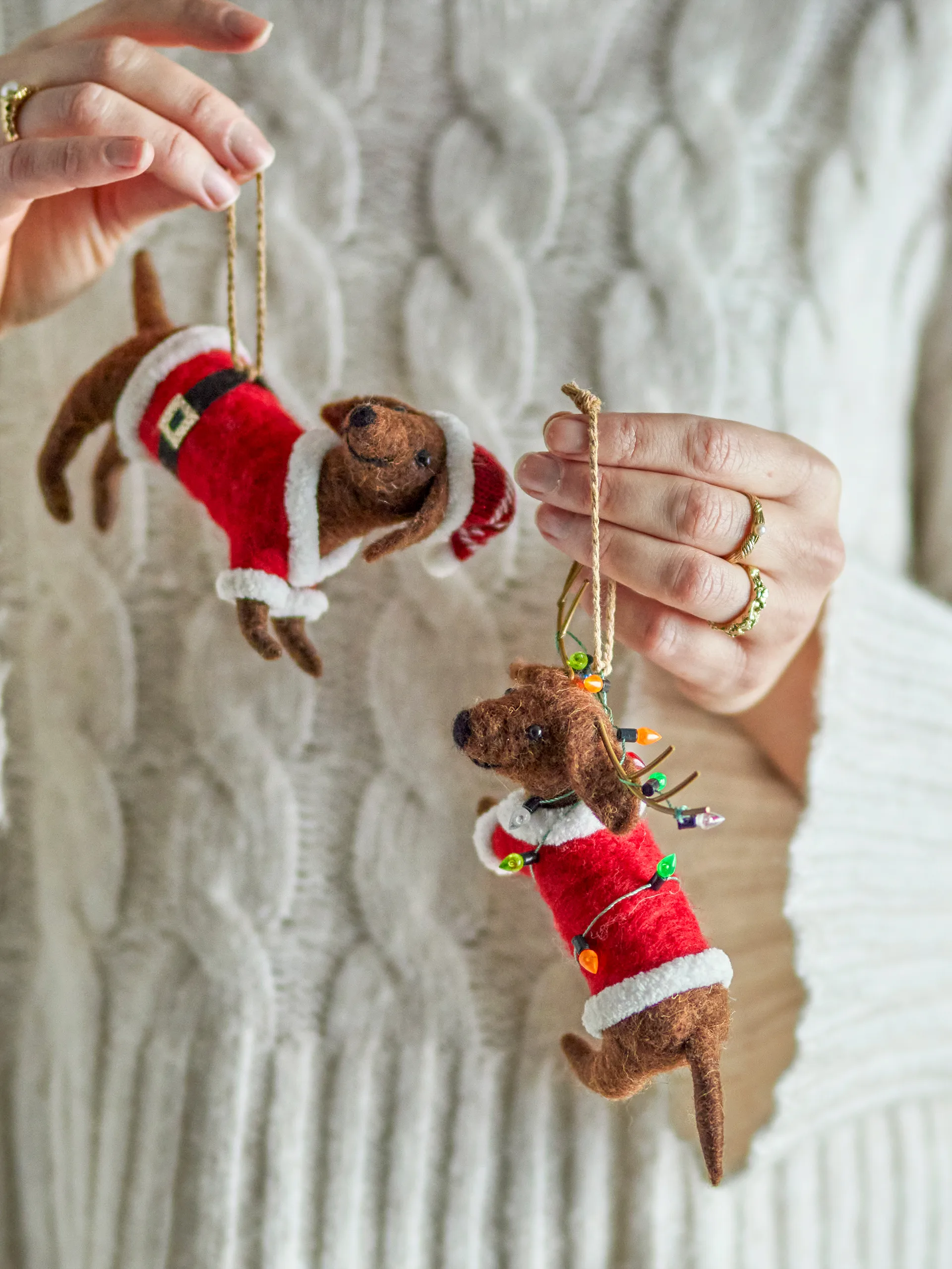 Monty 크리스마스 바우블, Brown-red, 2 pieces Bloomingville | 블루밍빌