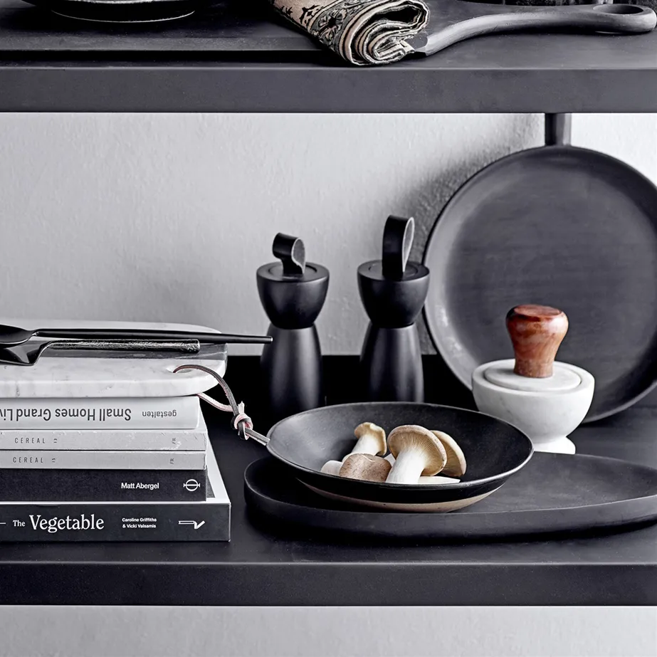 블루밍빌 mortel with pestle 마블-아카시아, white Bloomingville | 블루밍빌