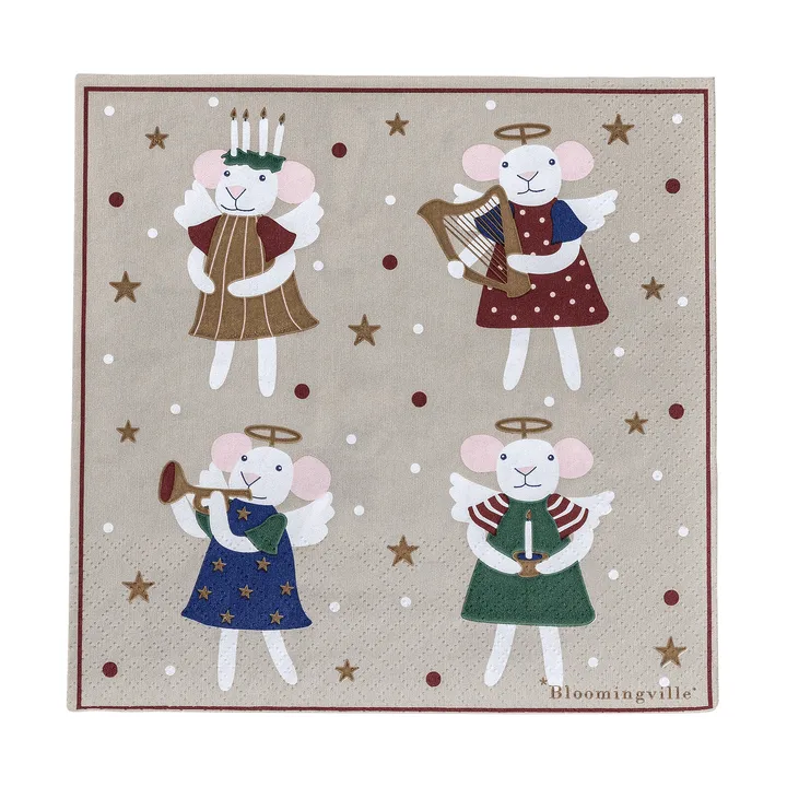 페오 페이퍼냅킨 - Multi, 33x33 cm - Bloomingville | 블루밍빌