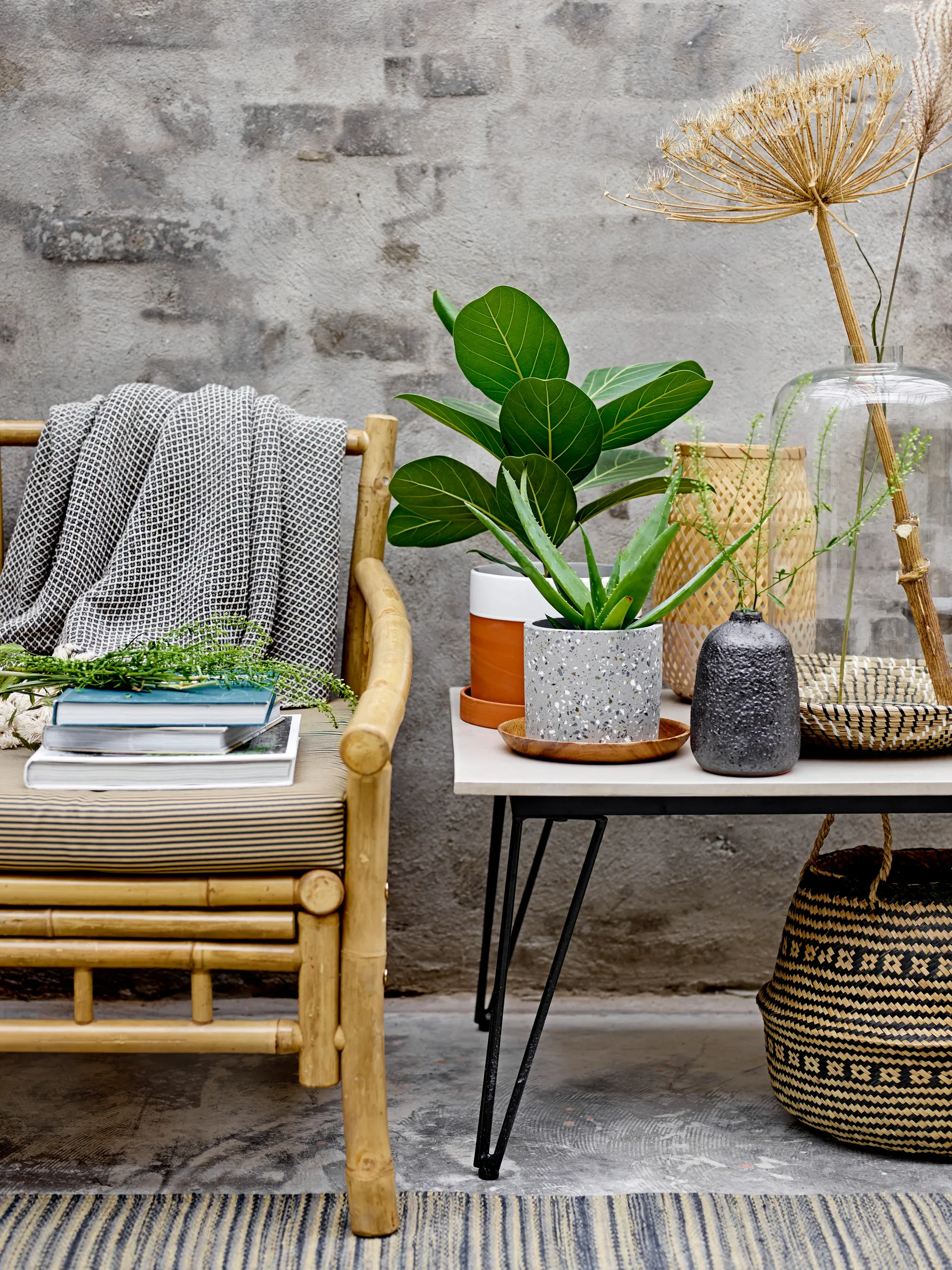 Mundo 커피 테이블 60x90 cm, Cement Bloomingville | 블루밍빌