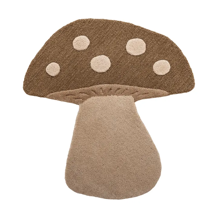 Mushroom 러그 - Brown, wool - Bloomingville | 블루밍빌
