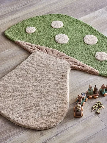 Mushroom 러그 - Green, wool - Bloomingville | 블루밍빌
