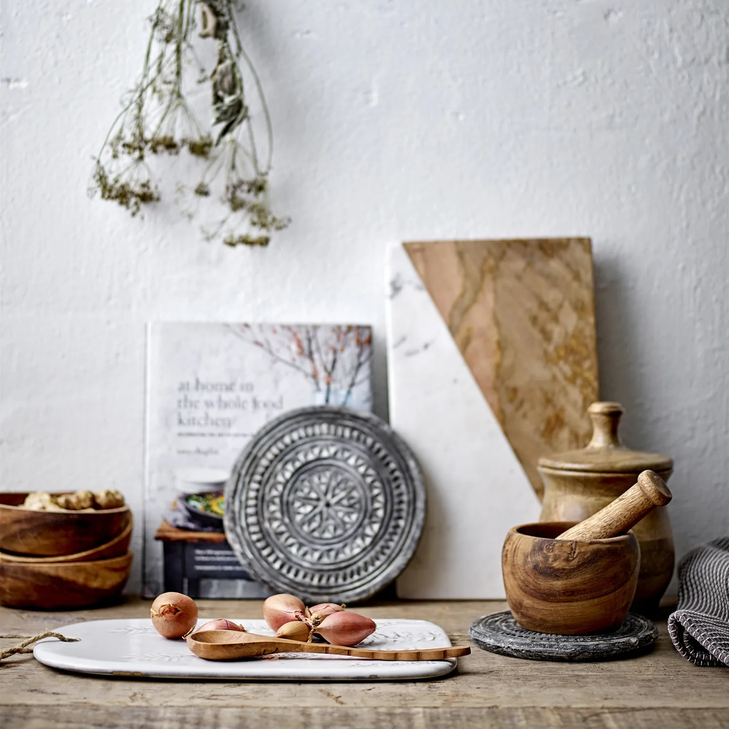 인니 절구와 절구공이, nature Bloomingville | 블루밍빌