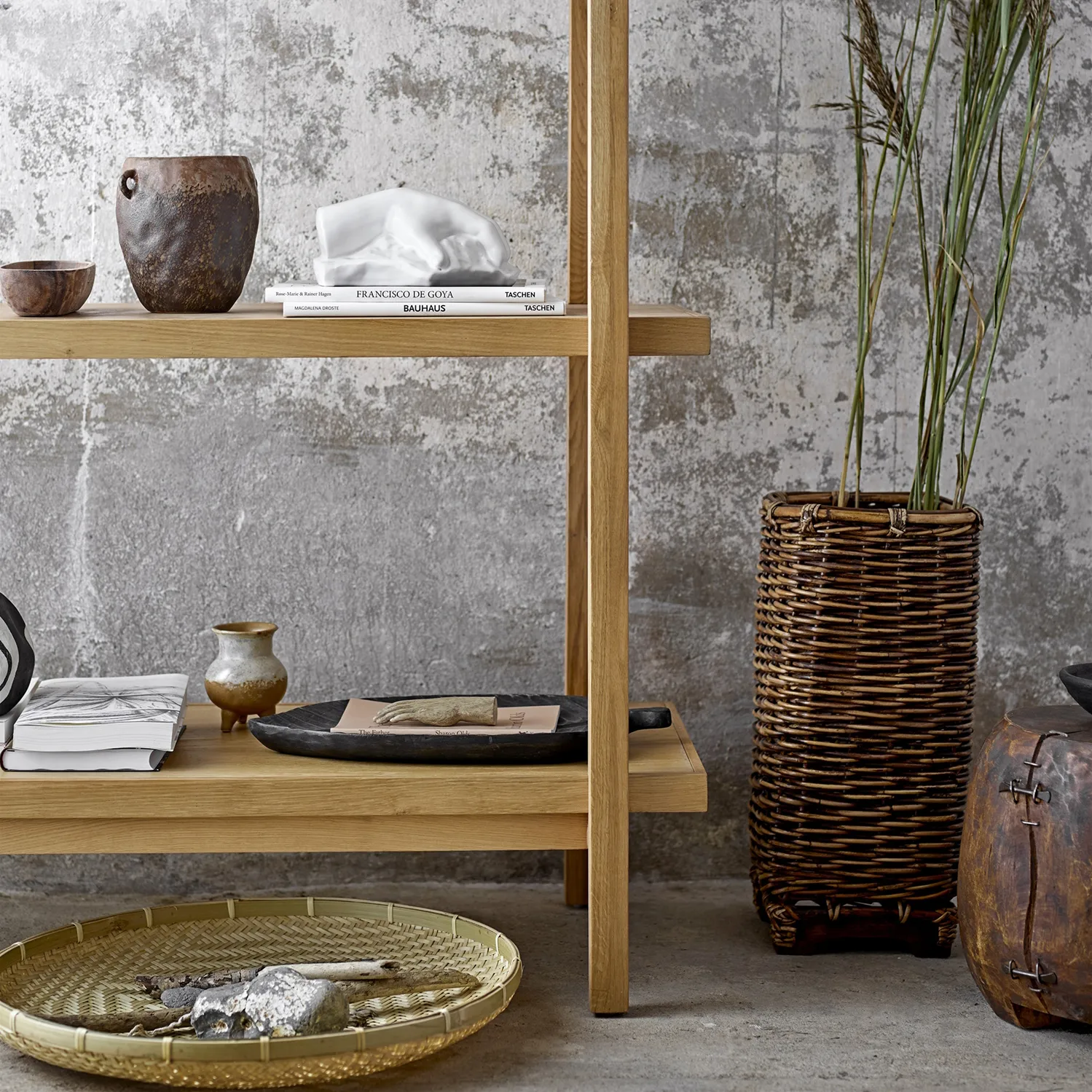 Nenne 손잡이 달린 화병 Ø16 cm, brown Bloomingville | 블루밍빌